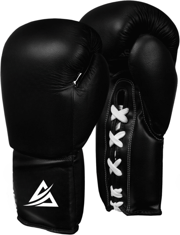 Classic Leather Lace-Up Boxing Gloves – Pro Training & Sparring Gloves by Stridout International