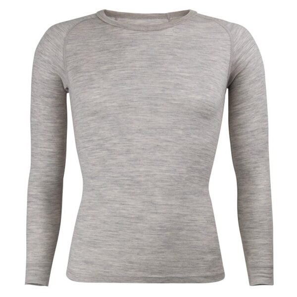 Men’s Long Sleeve Thermal Top – Grey Base Layer by Stridout International | Cold Weather Performance Wear