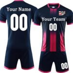Custom Soccer Jersey Sports Team Training Soccer Uniforms Personalized Name Number Logo Soccer Jerseys for Kids Youth Men